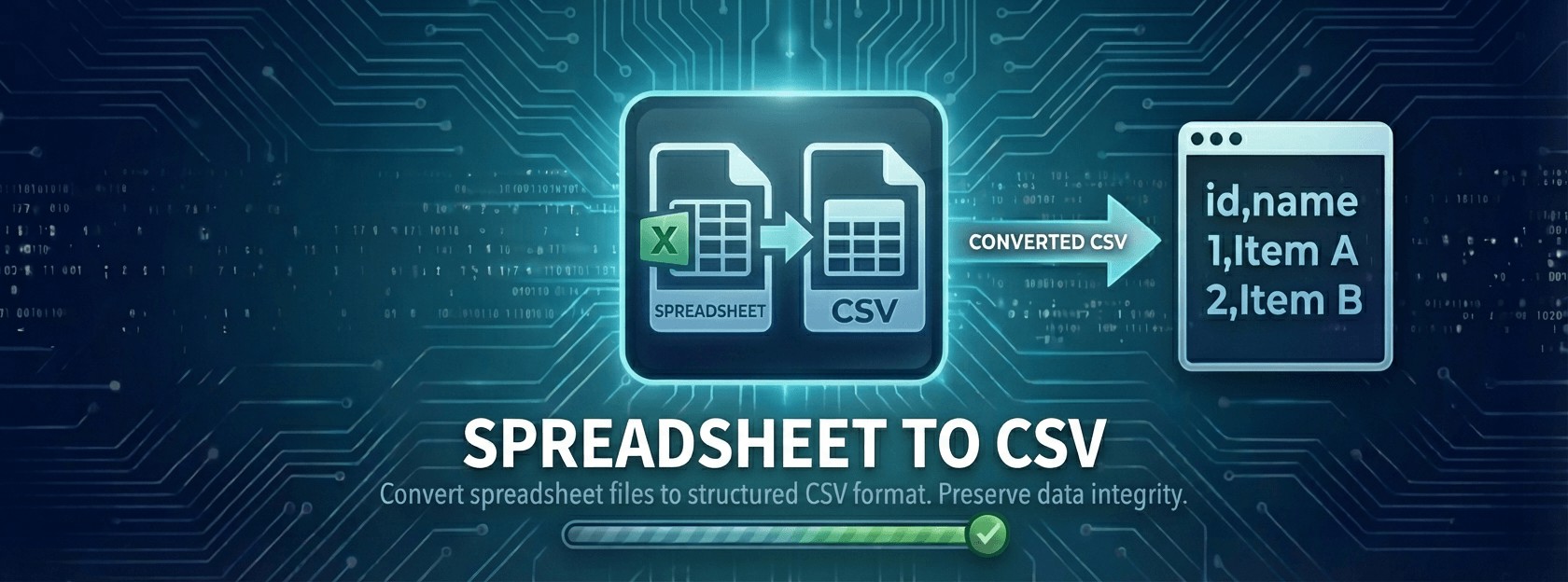 Spreadsheet to CSV
