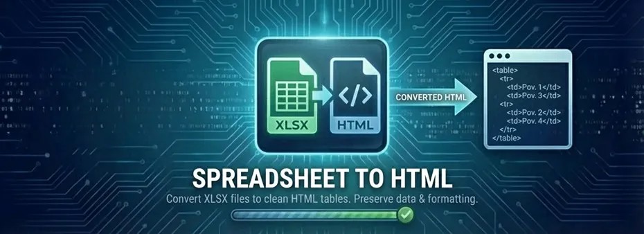 Spreadsheet to HTML